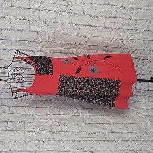 COLINE‎ Appliqued Foral Dress Medium